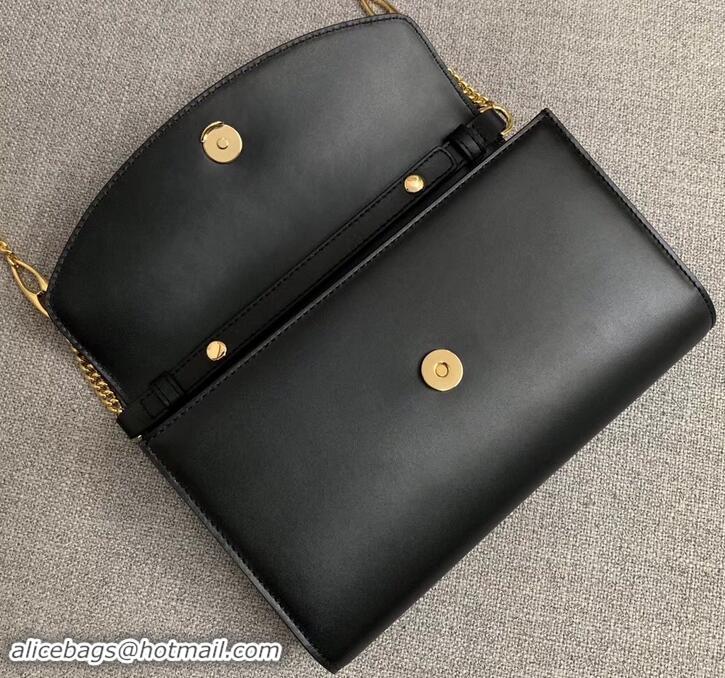 Popular Style Gucci Zumi Smooth Leather Small Shoulder Bag 572375 Black 2019