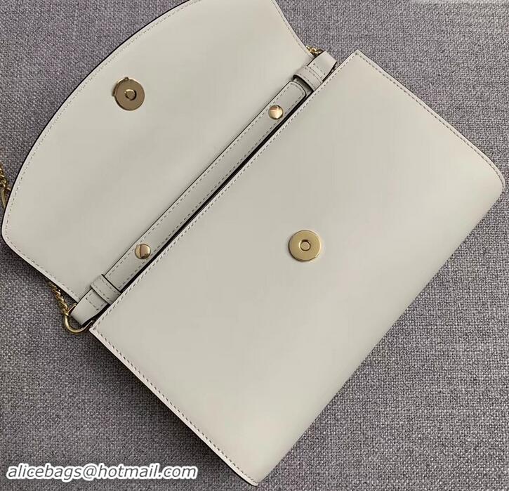 Discount Gucci Zumi Smooth Leather Small Shoulder Bag 572375 White 2019