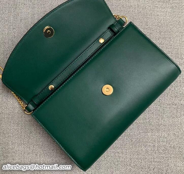 New Design Gucci Zumi Smooth Leather Small Shoulder Bag 572375 Green 2019