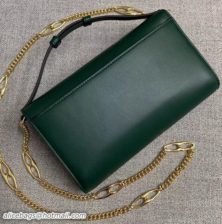 New Design Gucci Zumi Smooth Leather Small Shoulder Bag 572375 Green 2019