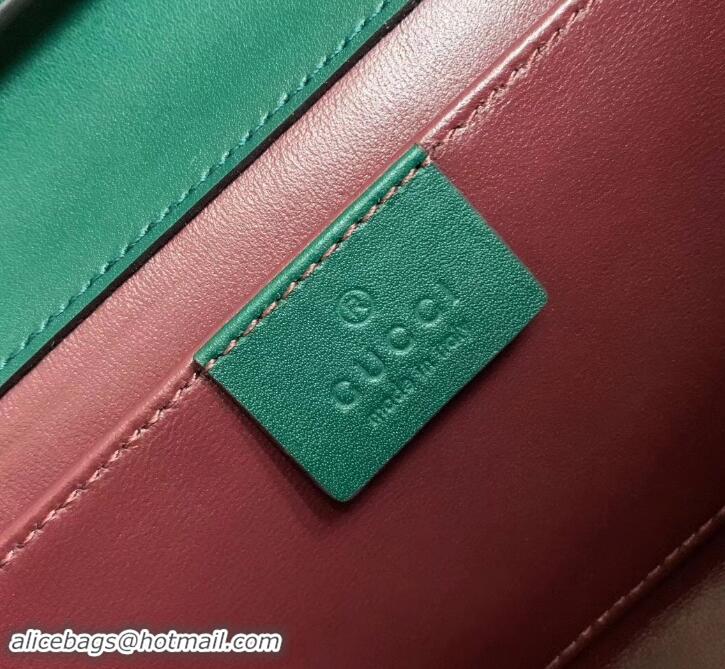 New Design Gucci Zumi Smooth Leather Small Shoulder Bag 572375 Green 2019