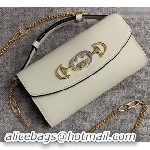 Charming Gucci Zumi Smooth Leather Mini Shoulder Bag 564718 White 2019