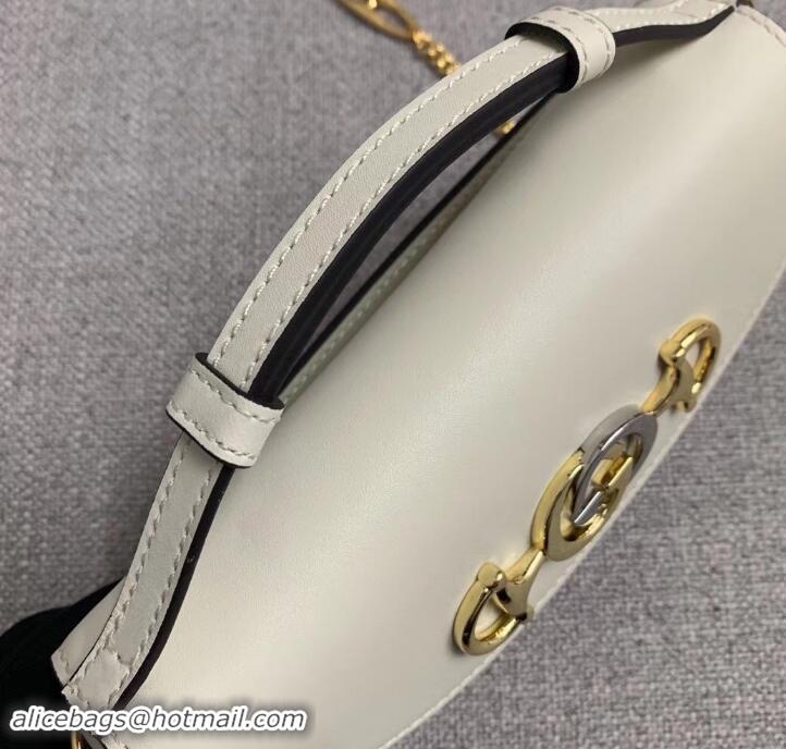 Charming Gucci Zumi Smooth Leather Mini Shoulder Bag 564718 White 2019