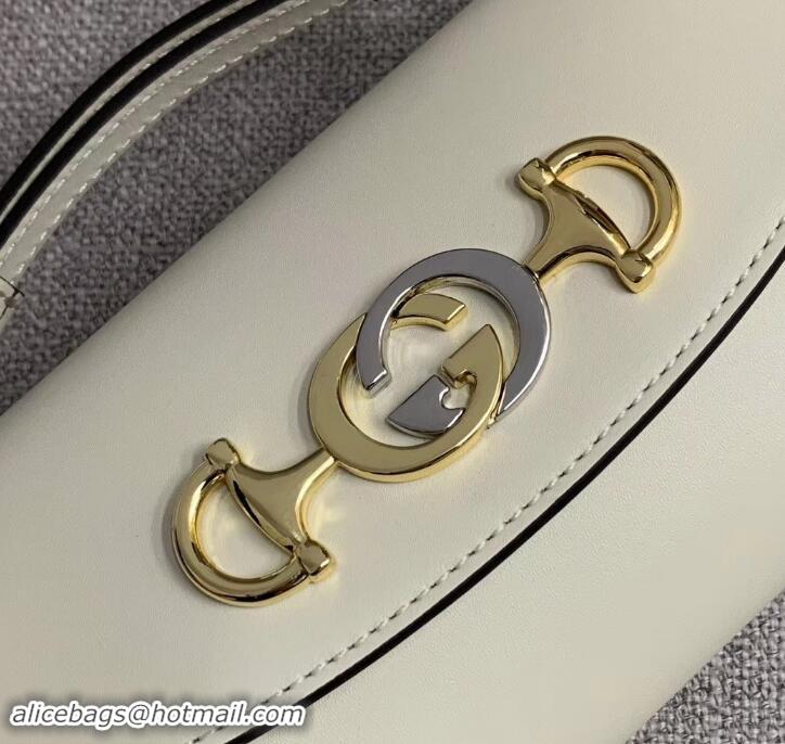 Charming Gucci Zumi Smooth Leather Mini Shoulder Bag 564718 White 2019