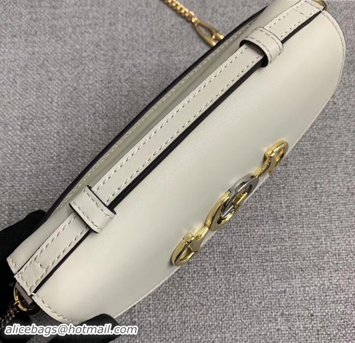 Charming Gucci Zumi Smooth Leather Mini Shoulder Bag 564718 White 2019