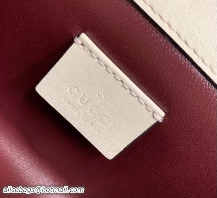 Charming Gucci Zumi Smooth Leather Mini Shoulder Bag 564718 White 2019