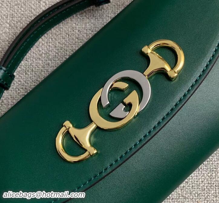 Top Quality Gucci Zumi Smooth Leather Mini Shoulder Bag 564718 Green 2019