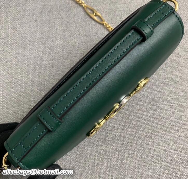 Top Quality Gucci Zumi Smooth Leather Mini Shoulder Bag 564718 Green 2019