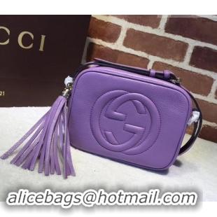 Best Quality Gucci Soho Calfskin Leather Disco Bag 308364 lavender