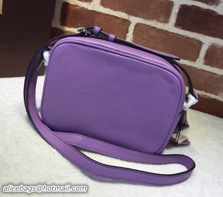 Best Quality Gucci Soho Calfskin Leather Disco Bag 308364 lavender