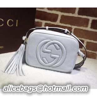 Best Product Gucci Soho Calfskin Leather Disco Bag 308364 White