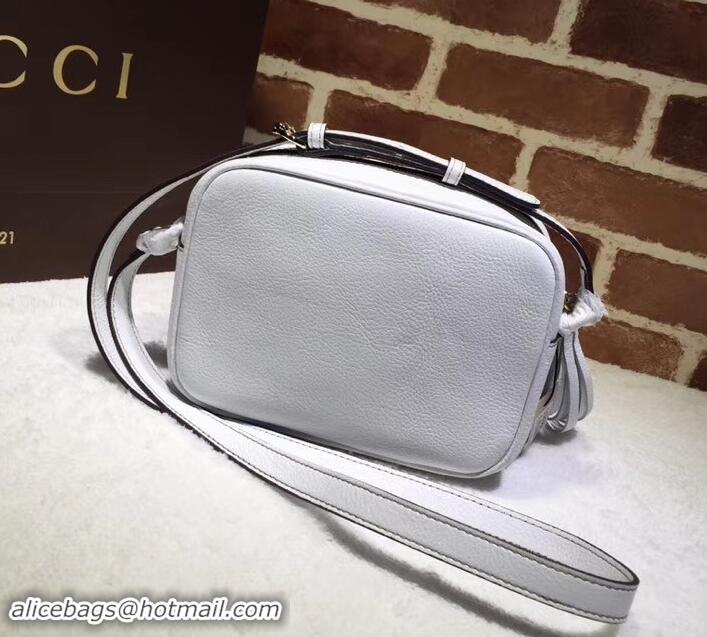 Best Product Gucci Soho Calfskin Leather Disco Bag 308364 White