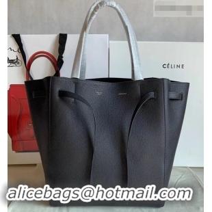 Best Price Celine Small Cabas Phantom Bag in Grained Calfskin Black