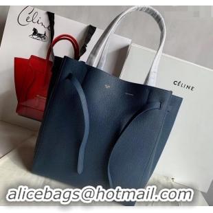 Good Quality Celine Small Cabas Phantom Bag in Grained Calfskin 401801 Royal Blue