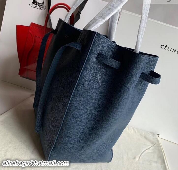 Good Quality Celine Small Cabas Phantom Bag in Grained Calfskin 401801 Royal Blue