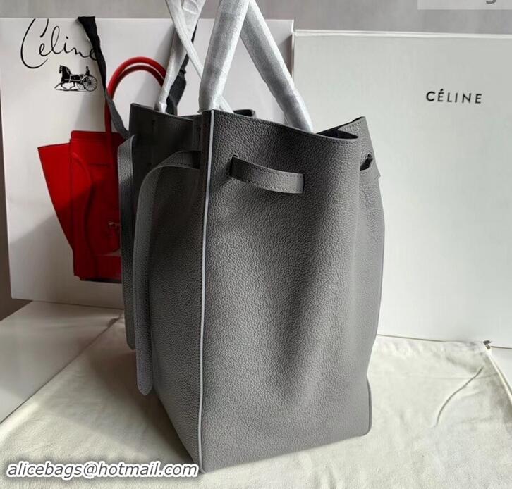 Best Quality Celine Small Cabas Phantom Bag in Grained Calfskin 401801 Gray