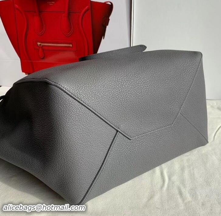 Best Quality Celine Small Cabas Phantom Bag in Grained Calfskin 401801 Gray