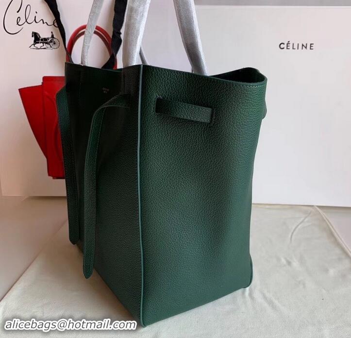 Promotion Celine Small Cabas Phantom Bag in Grained Calfskin 401801 Green