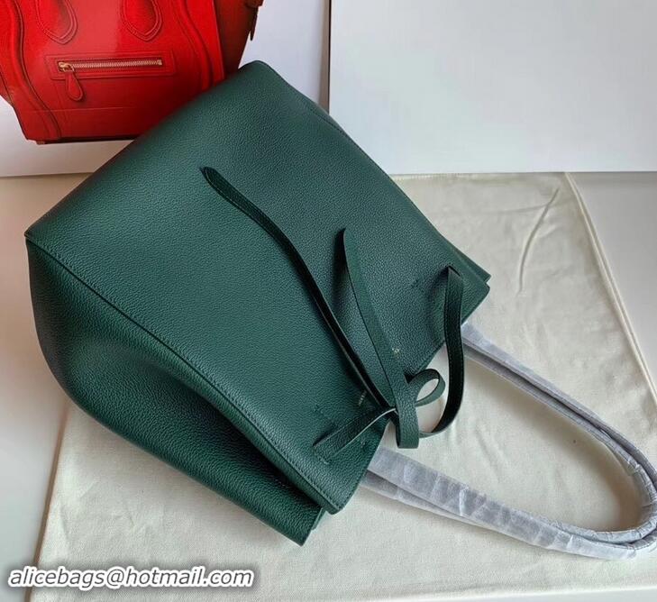 Promotion Celine Small Cabas Phantom Bag in Grained Calfskin 401801 Green