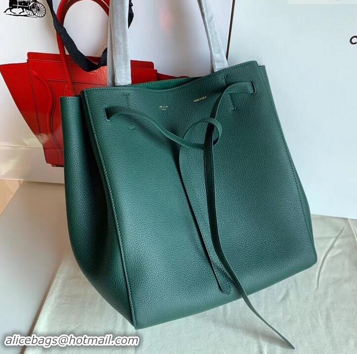 Promotion Celine Small Cabas Phantom Bag in Grained Calfskin 401801 Green