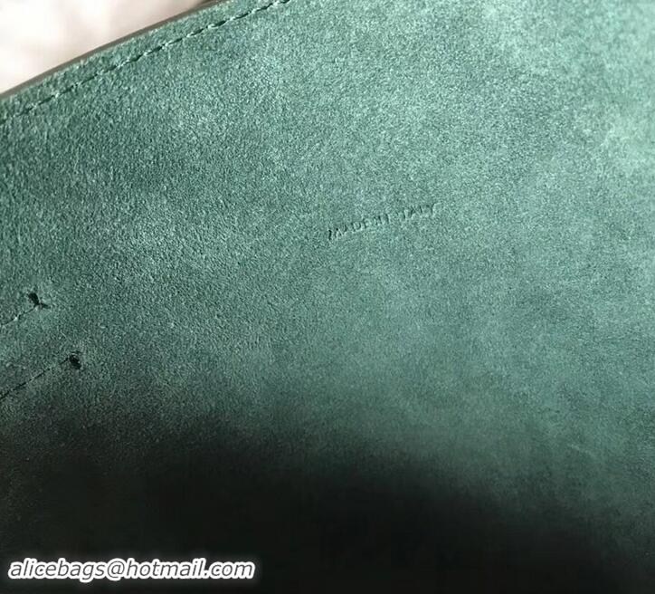 Sumptuous Celine Nano Big Bag Bucket Bag in Grained Calfskin 187243 Green 2019