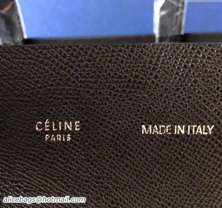 Discount Celine Small Cabas Shopping Bag in Grained Calfskin 189813 Black 2019