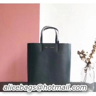 Good Quality Celine Small Cabas Shopping Bag in Grained Calfskin 189813 Dark Green 2019