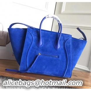 Hot Imitation celine suede phantom luggage 419014 blue