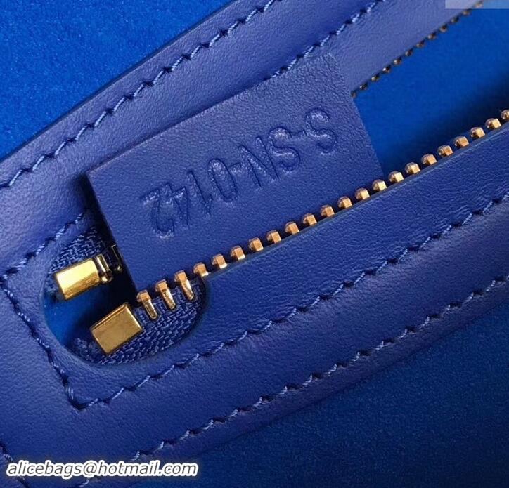 Hot Imitation celine suede phantom luggage 419014 blue