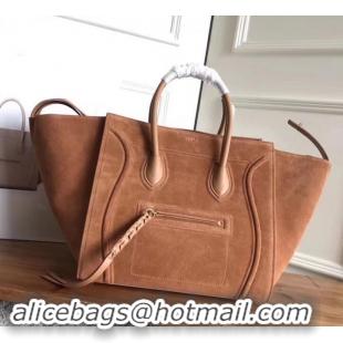 Purchase celine suede phantom luggage 419014 brown