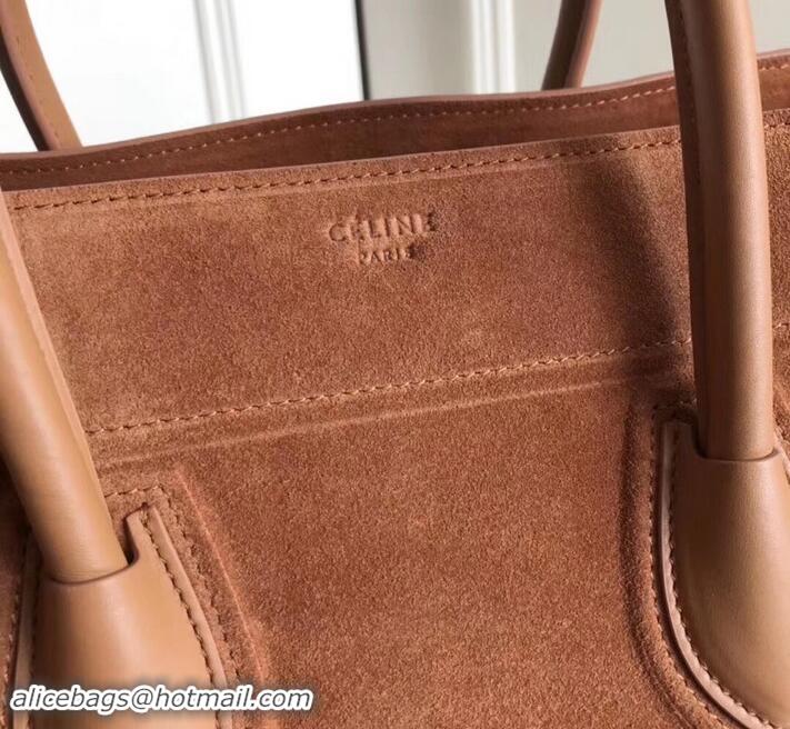 Purchase celine suede phantom luggage 419014 brown