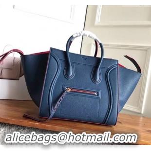 Hot Style celine grained calfskin phantom luggage 419016 blue/red