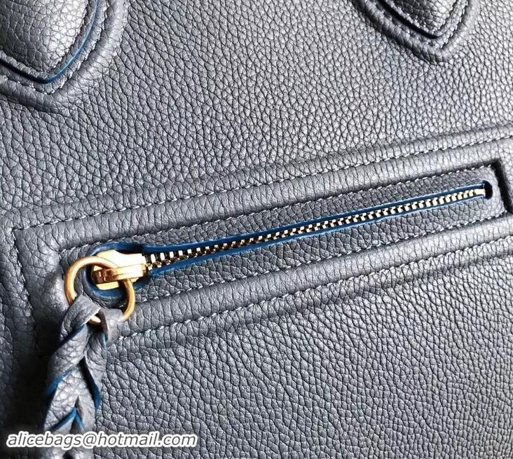 Best Grade celine grained calfskin phantom luggage 419016 gray/blue