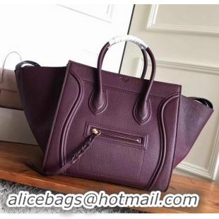 Comfortable celine grained calfskin phantom luggage 419016 burgundy