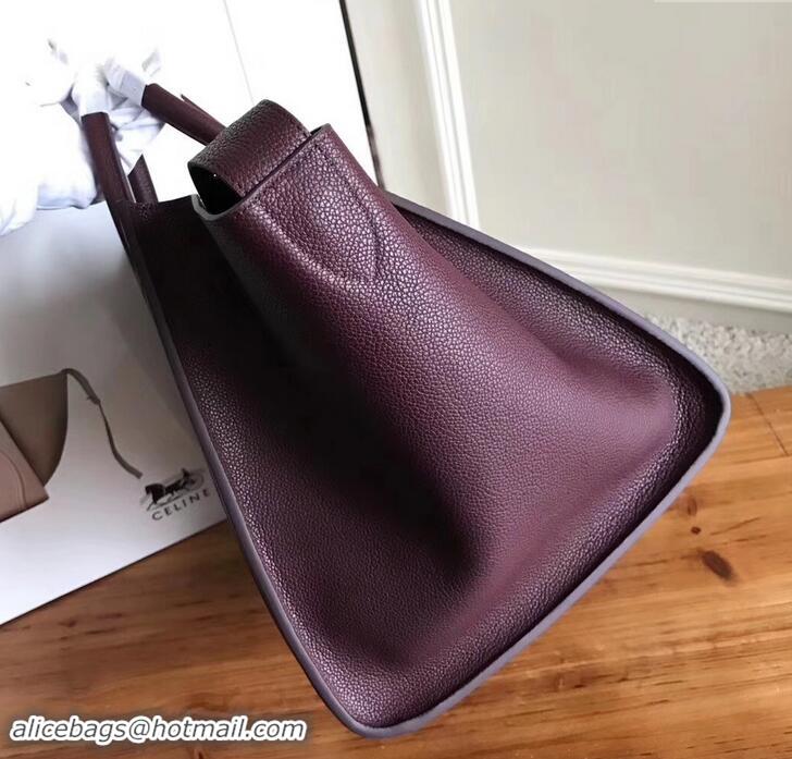 Comfortable celine grained calfskin phantom luggage 419016 burgundy