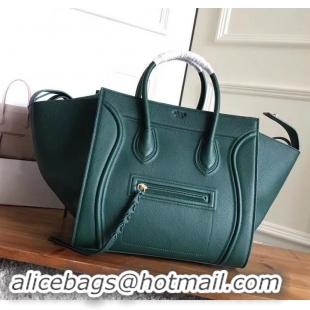 Grade Quality celine grained calfskin phantom luggage 419016 green