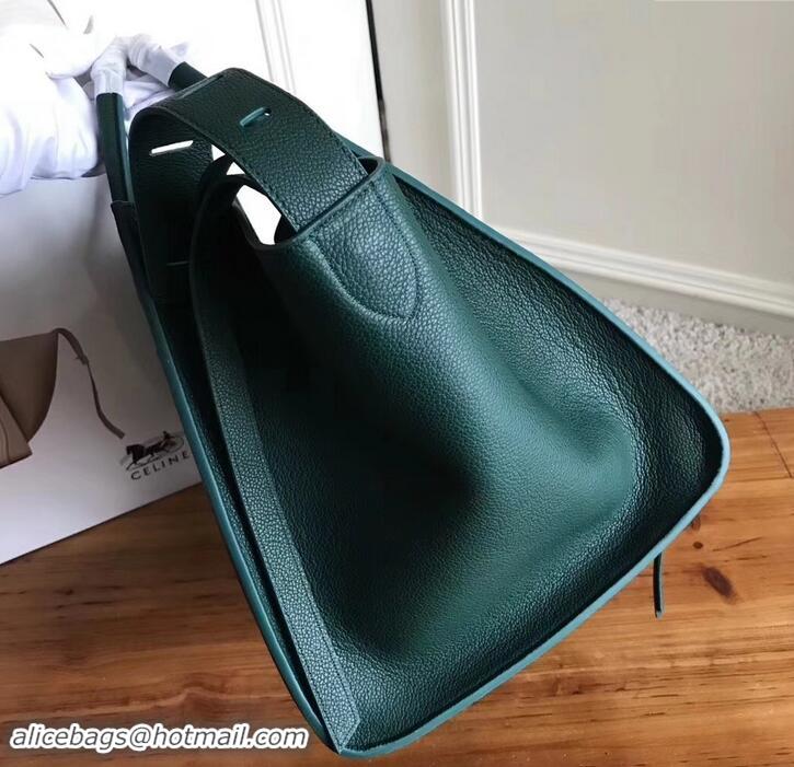 Grade Quality celine grained calfskin phantom luggage 419016 green