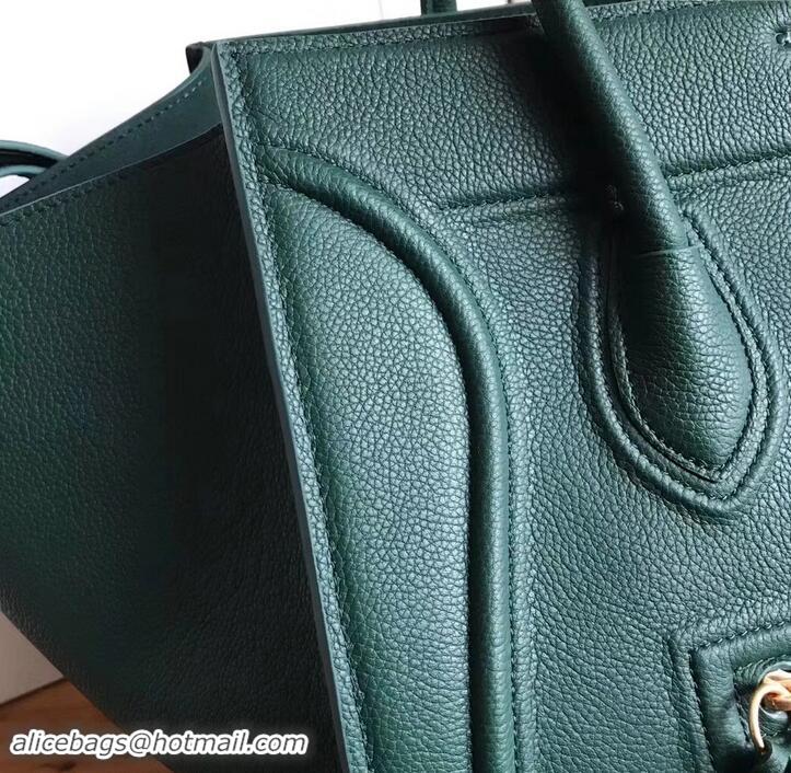 Grade Quality celine grained calfskin phantom luggage 419016 green