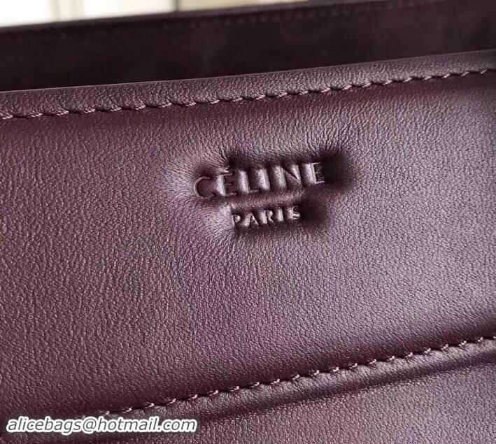 Imitation celine smooth calfskin phantom luggage 419023 burgundy