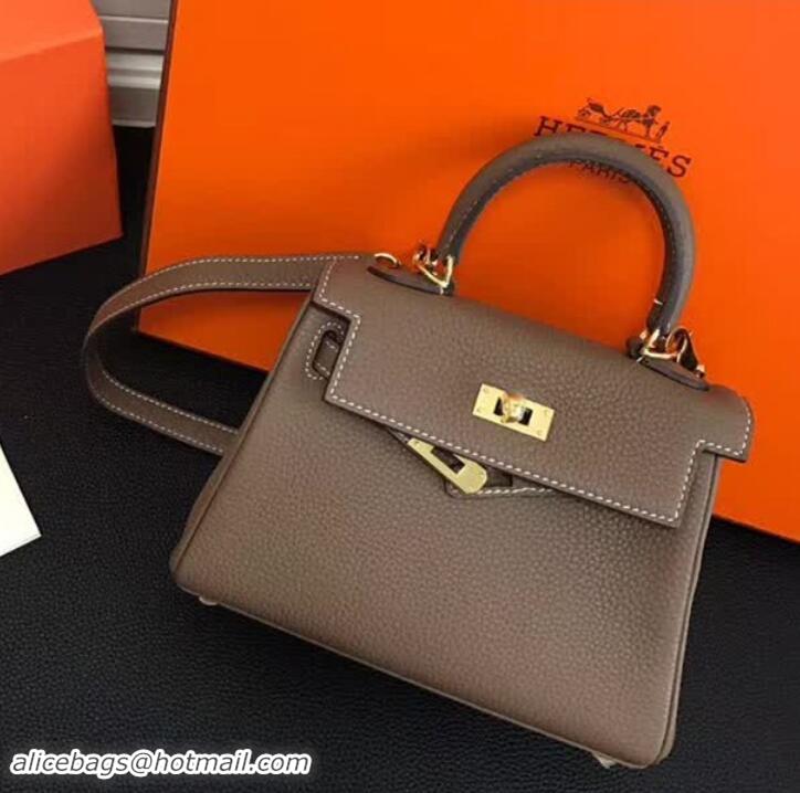 Good Product Hermes Kelly Mini 20 Handbag 420011 Grey 