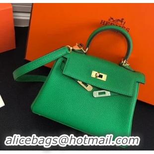 Trendy Design Hermes Kelly Mini 20 Handbag 420011 Green