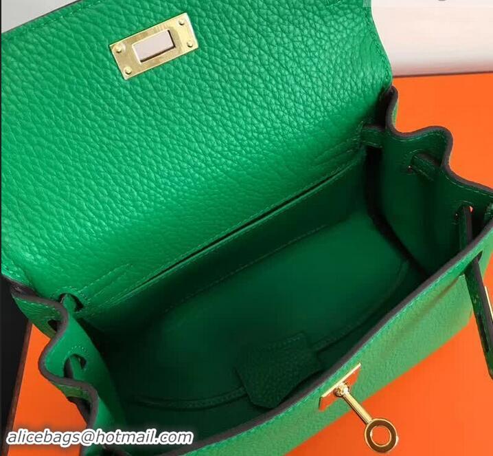 Trendy Design Hermes Kelly Mini 20 Handbag 420011 Green