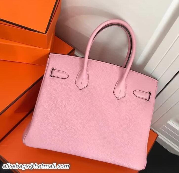 Unique Discount Hermes Birkin 30 Bag In Original Leather 420012 Baby Pink