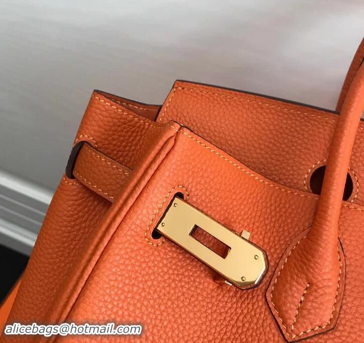 Cheap Price Hermes Birkin 30 Bag In Leather 420014 Orange