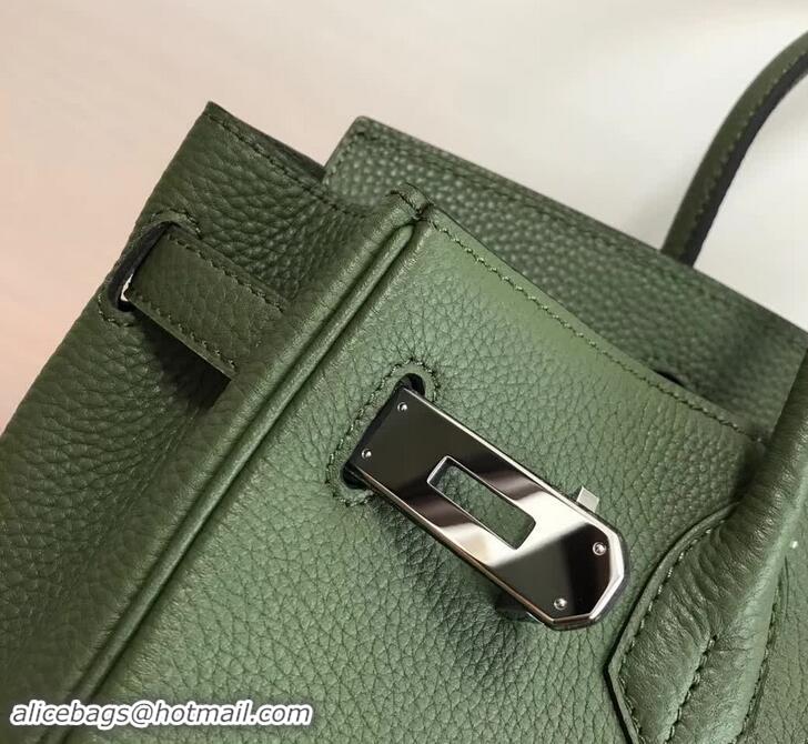 New Design Hermes Birkin 30 Bag In Leather with Gold/Silver Hardware 420015 Army Green