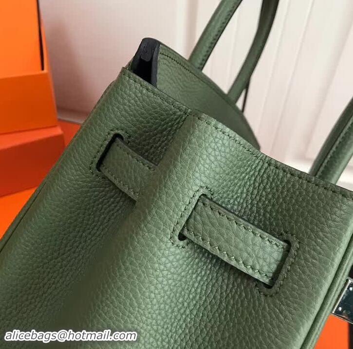 Promotional Hermes Birkin 35 Bag In Leather With Silver Hardware 4200128 Green