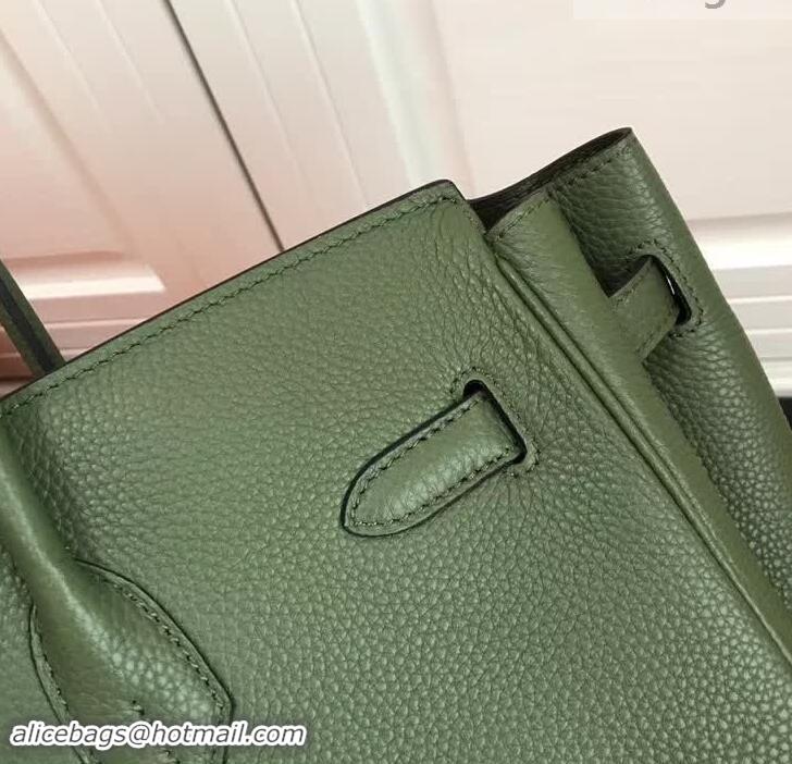 Promotional Hermes Birkin 35 Bag In Leather With Silver Hardware 4200128 Green