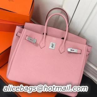 Best Price Hermes Birkin 35 Bag In Leather With Silver Hardware 4200128 Pink