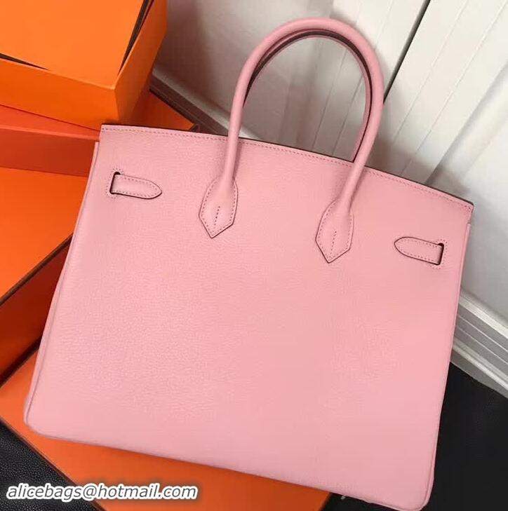 Best Price Hermes Birkin 35 Bag In Leather With Silver Hardware 4200128 Pink