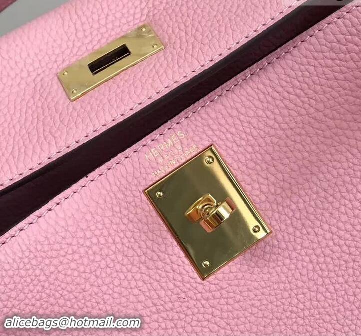 Famous Hermes Kelly 28CM Bag in Togo Leather With Gold Hardware 420018 Pink